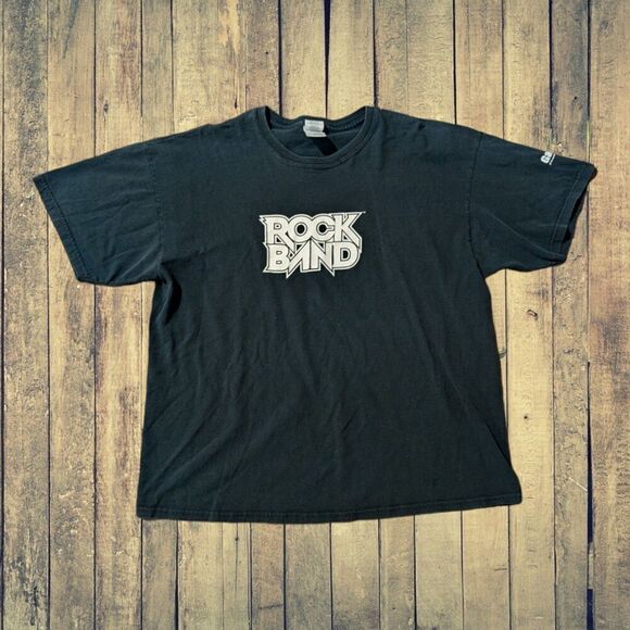 Vintage Y2k Rock Band GameStop Promo Retro Gaming Men's XL Shirt - Picture 1 of 6